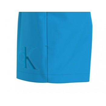 Calvin Klein ανδρικό μαγιό short, σε μπλε χρώμα με το λογότυπο ck KM0KM00801 CY0